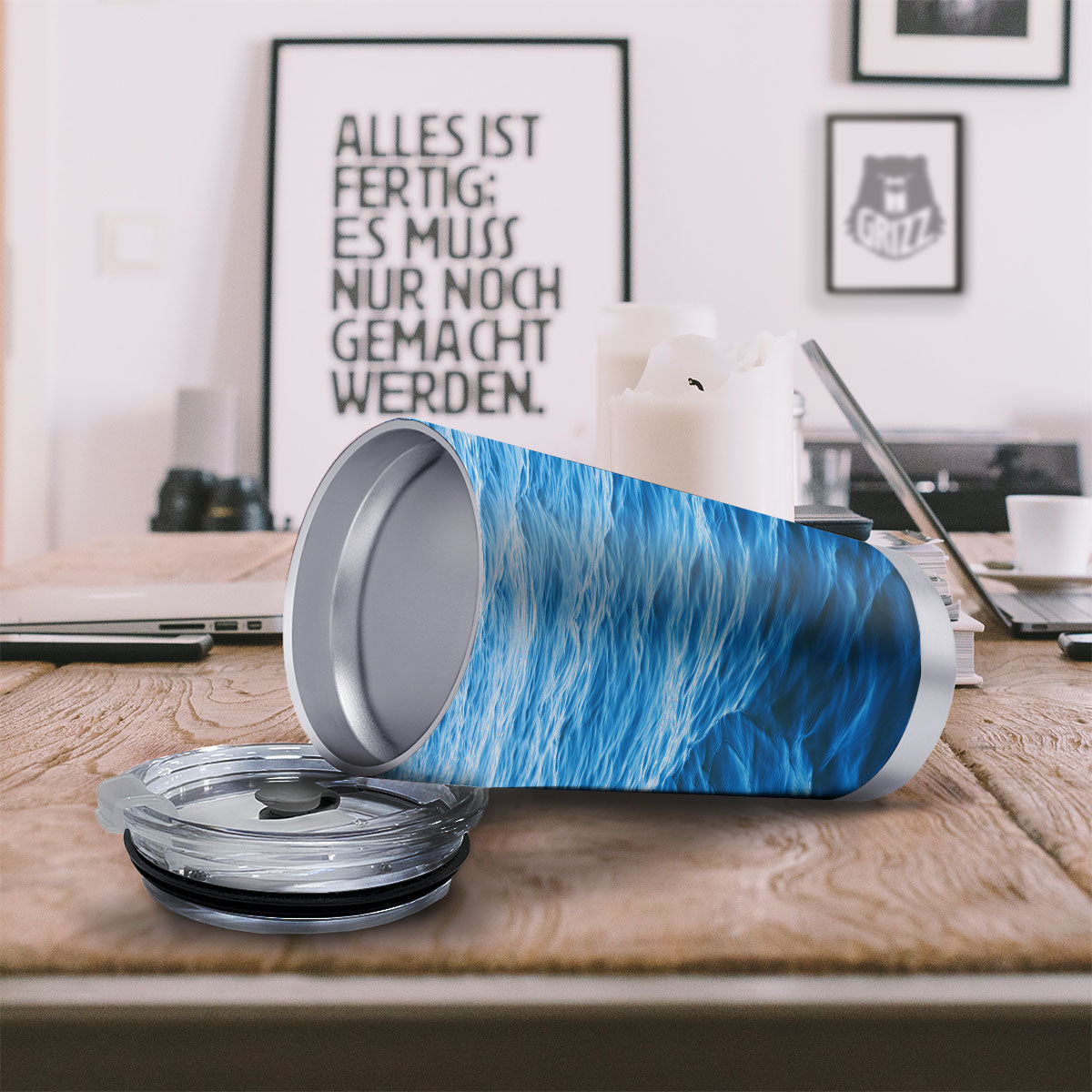 Surface Ocean Print Tumbler-grizzshop