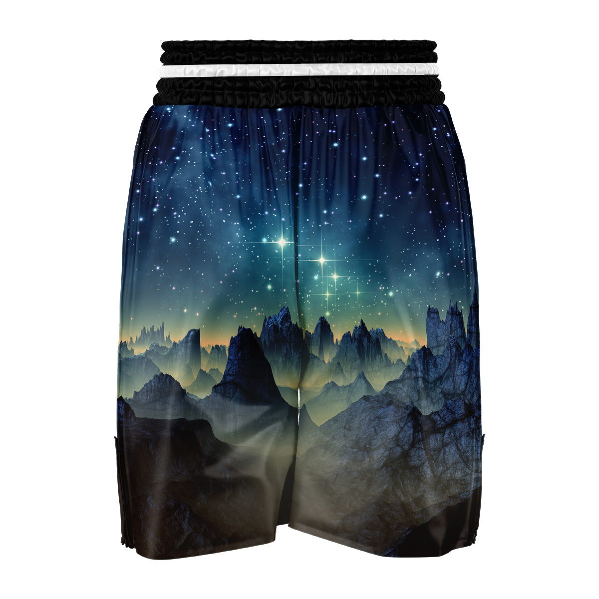 Surface Planet Galaxy Space Print Boxing Shorts-grizzshop