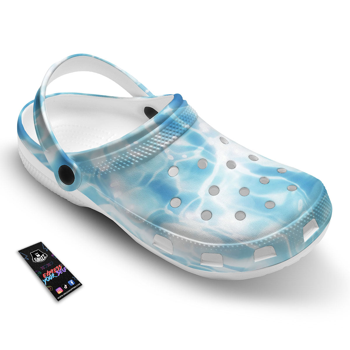 Surface Pool Water Print Clog-grizzshop