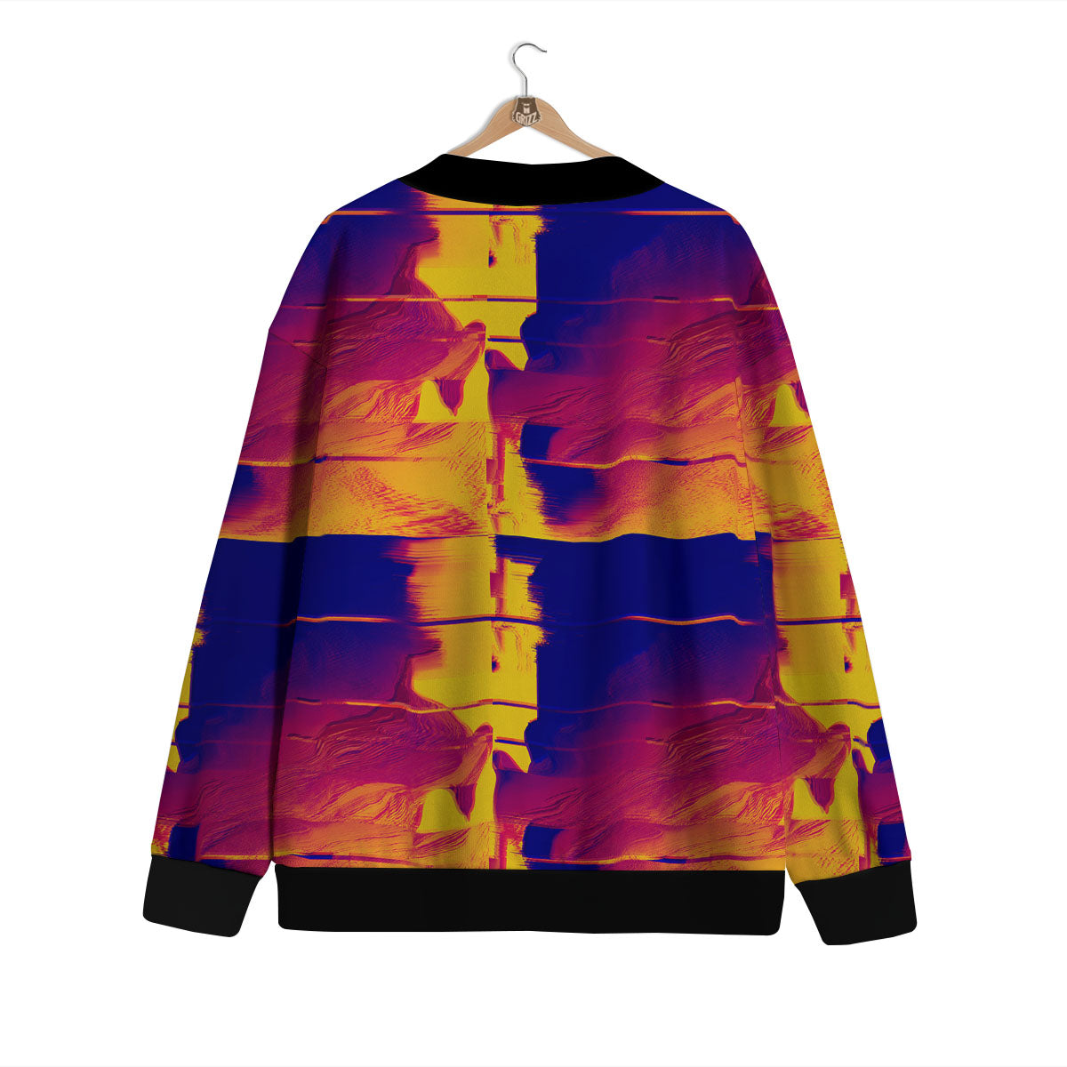 Surface Psychedelic Print Pattern Cardigan-grizzshop