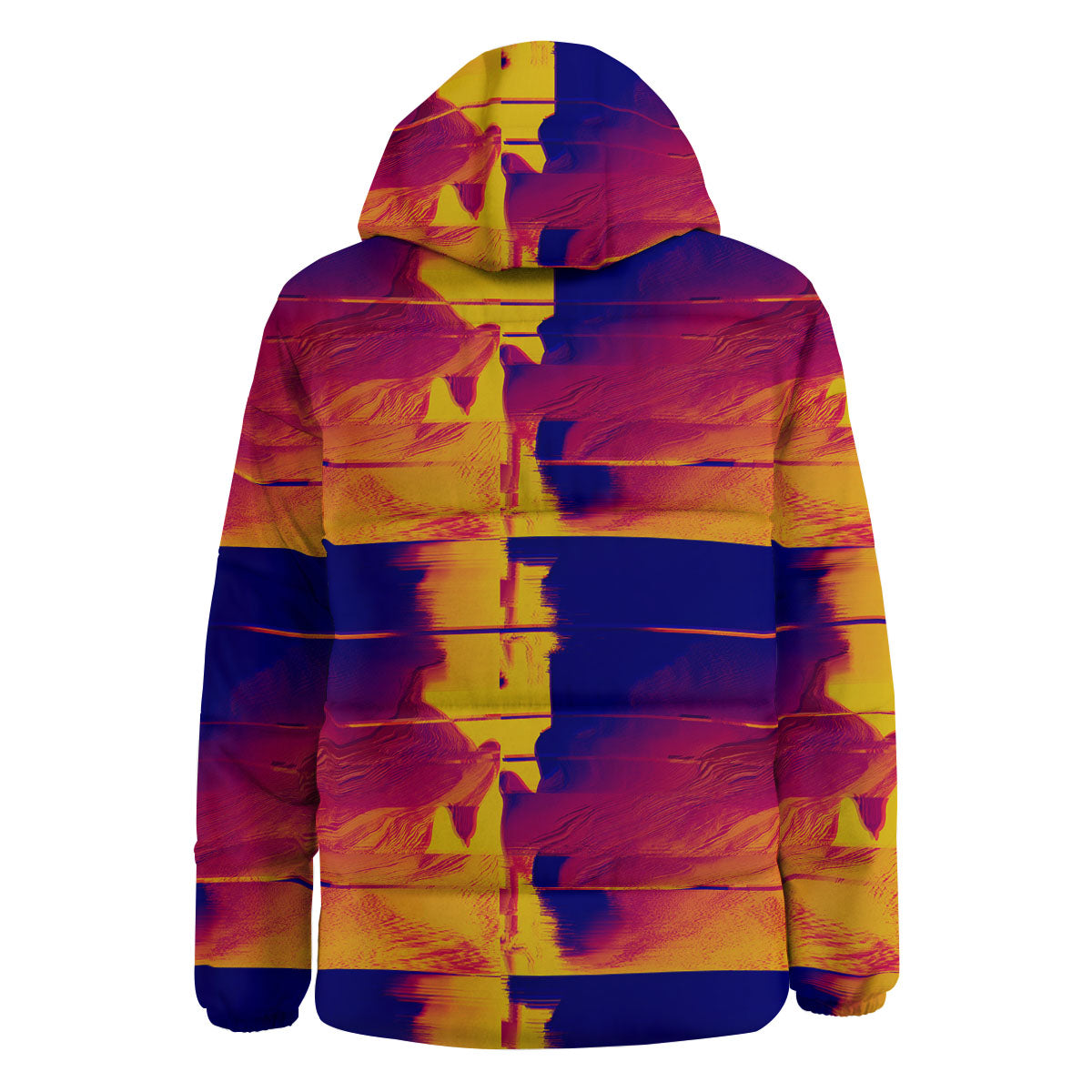 Surface Psychedelic Print Pattern Down Jacket-grizzshop