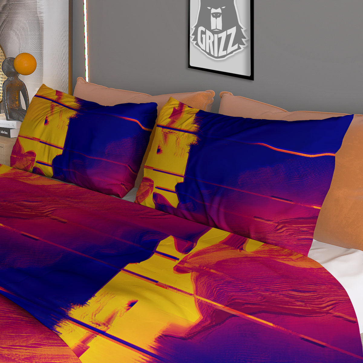 Tennis Balls Print Pattern Duvet Cover Bedding Set