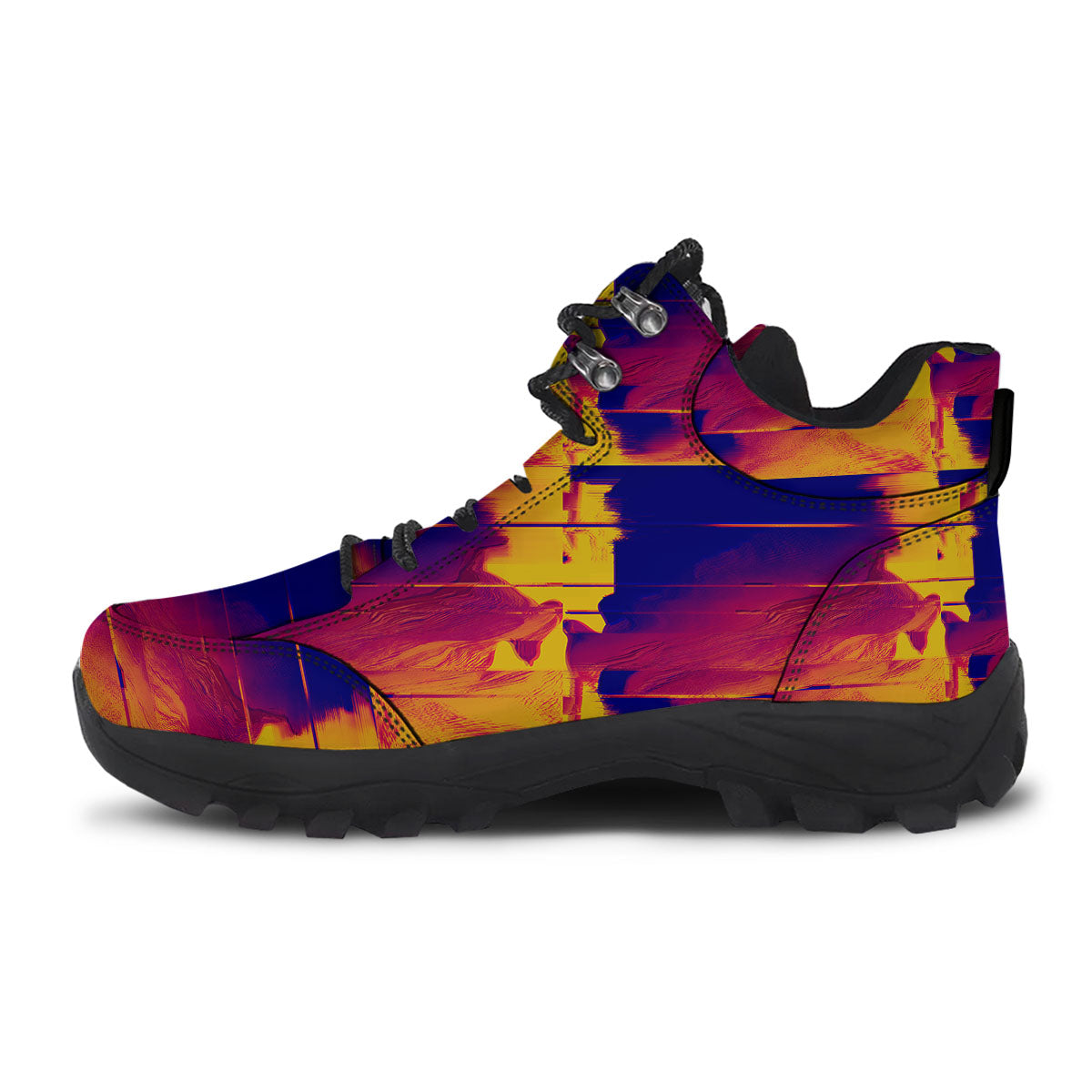 Surface Psychedelic Print Pattern Hiking Shoes-grizzshop