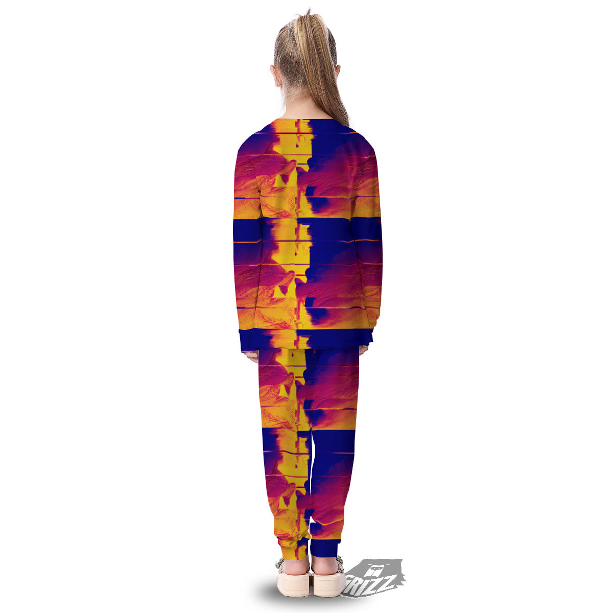 Surface Psychedelic Print Pattern Kid's Pajamas-grizzshop