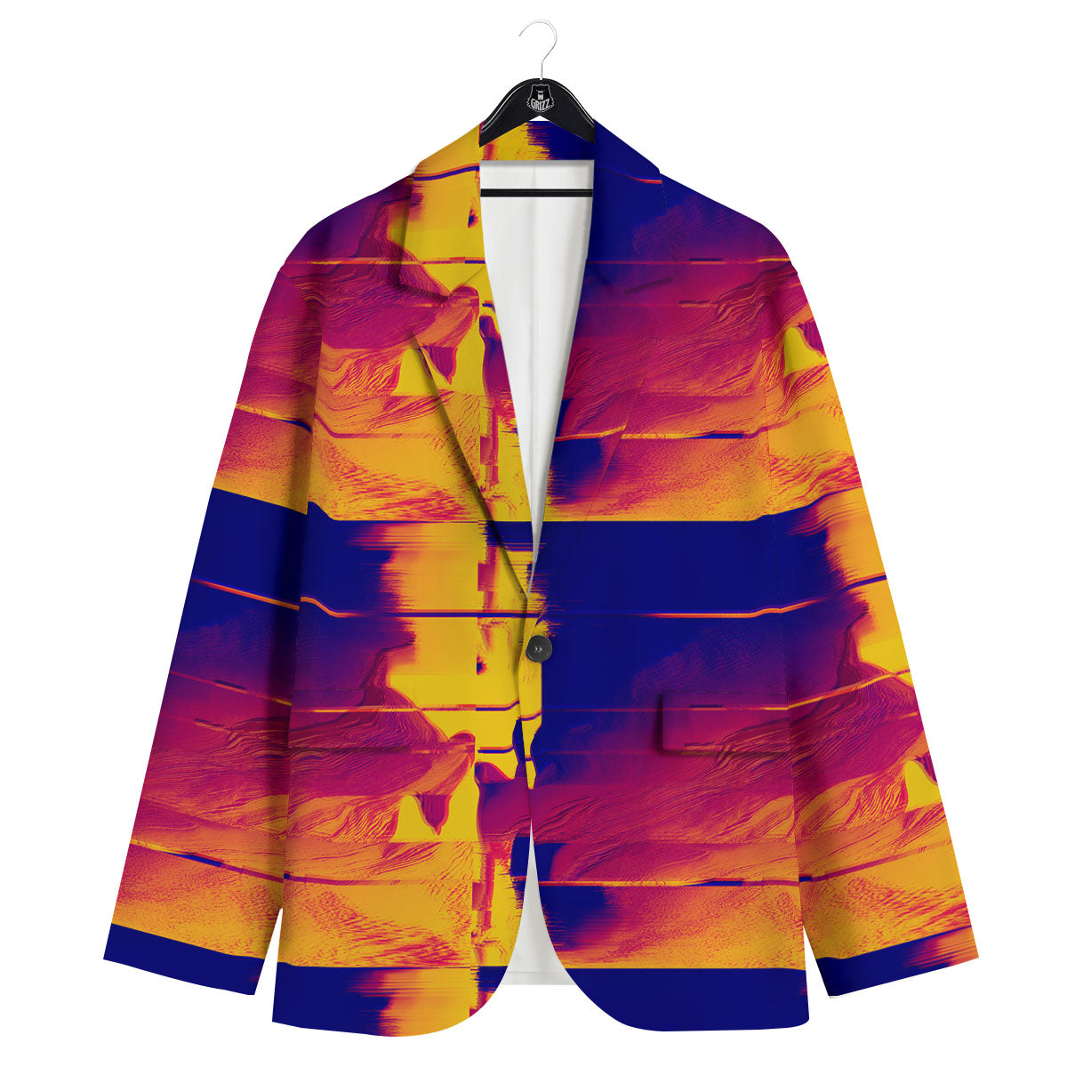 Surface Psychedelic Print Pattern Men's Sport Coat-grizzshop