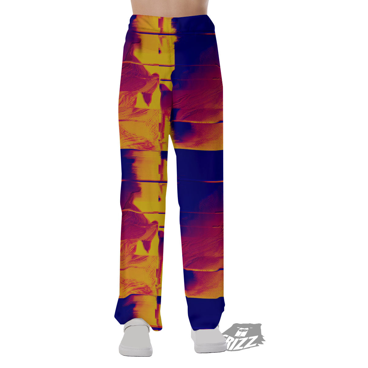 Surface Psychedelic Print Pattern Pajama Pants-grizzshop