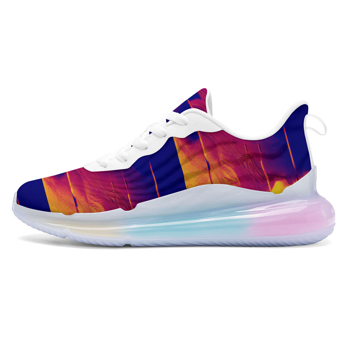 Surface Psychedelic Print Pattern Running Sneakers-grizzshop