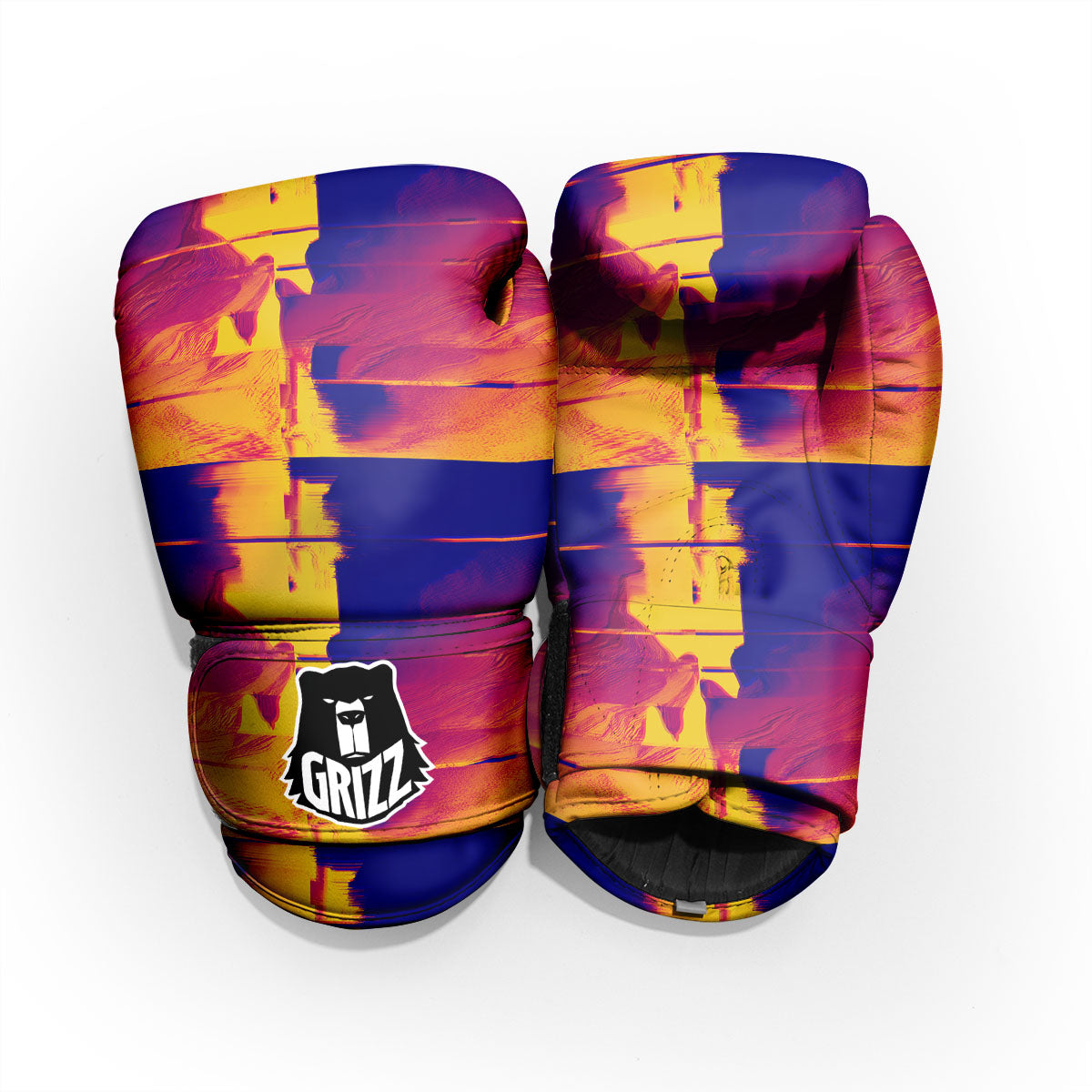Surface Psychedelic Print Pattern Pro Boxing Glove