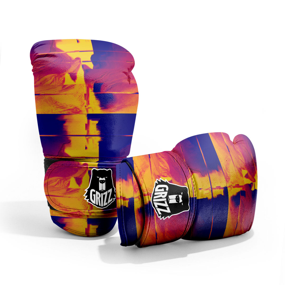 Surface Psychedelic Print Pattern Pro Boxing Glove