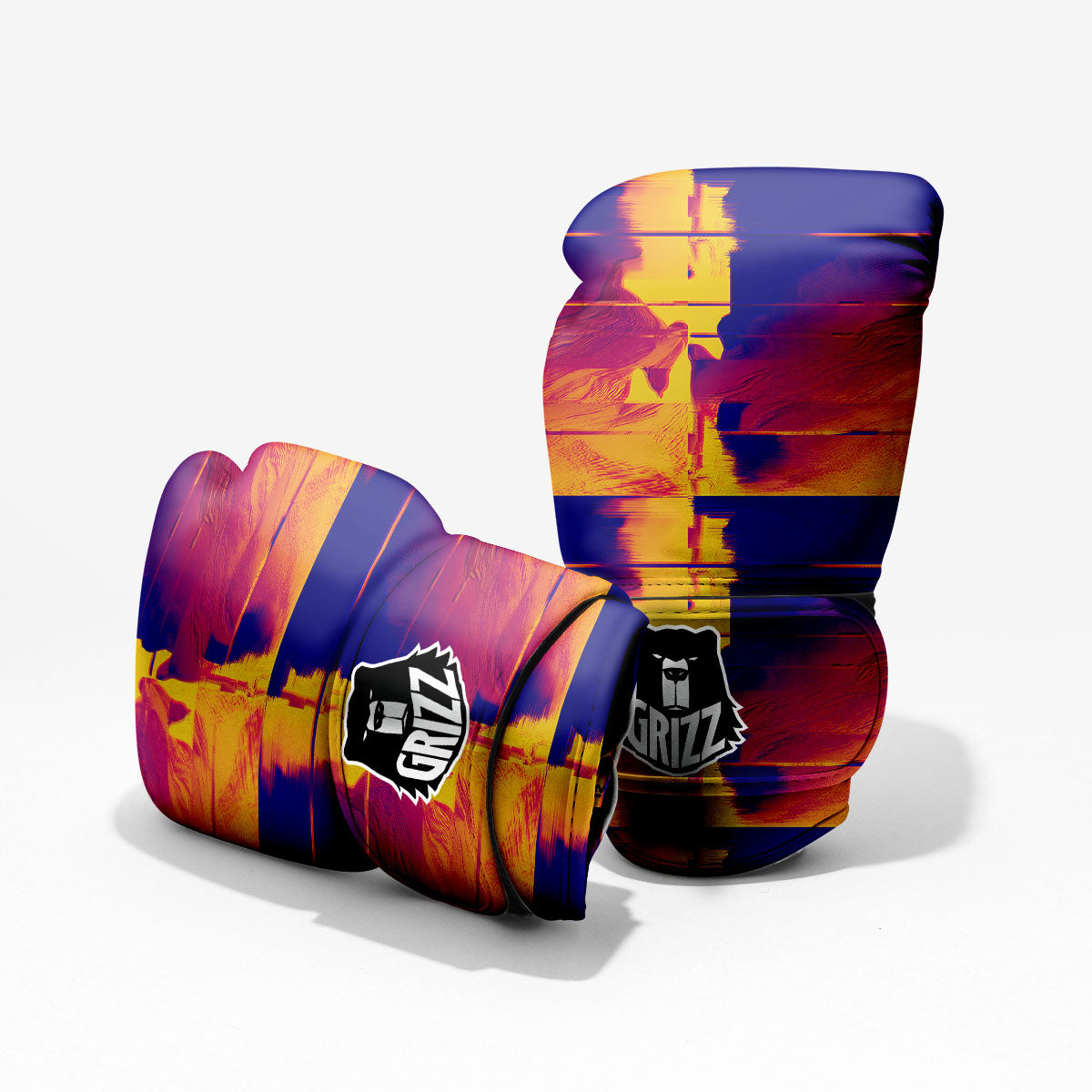 Surface Psychedelic Print Pattern Pro Boxing Glove