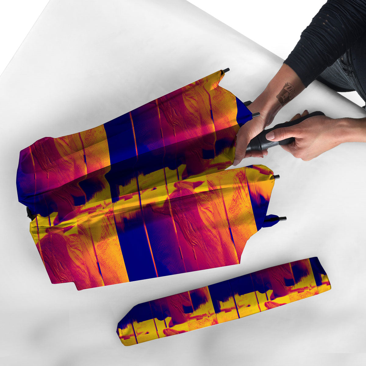 Surface Psychedelic Print Pattern Umbrella-grizzshop