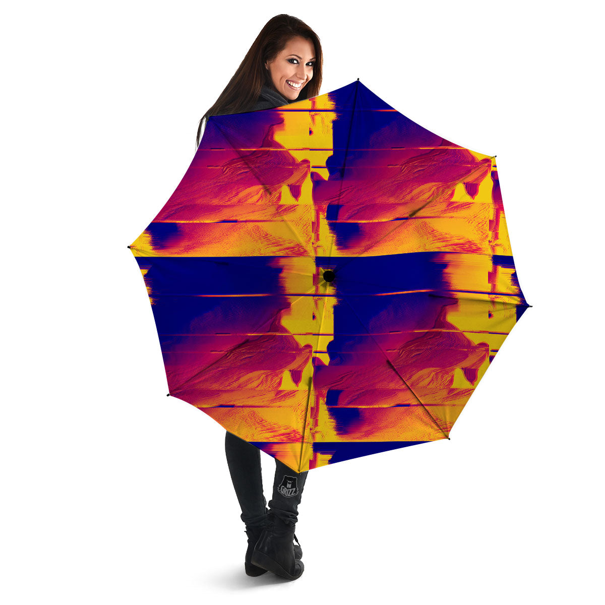 Surface Psychedelic Print Pattern Umbrella-grizzshop