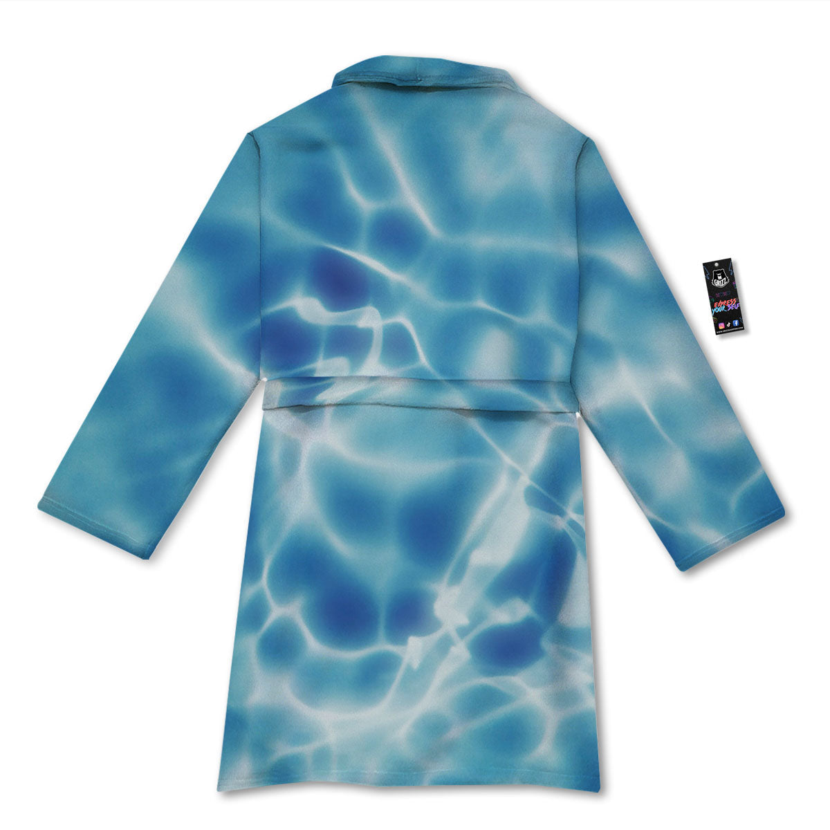 Surface Sea Water Print Bathrobe-grizzshop