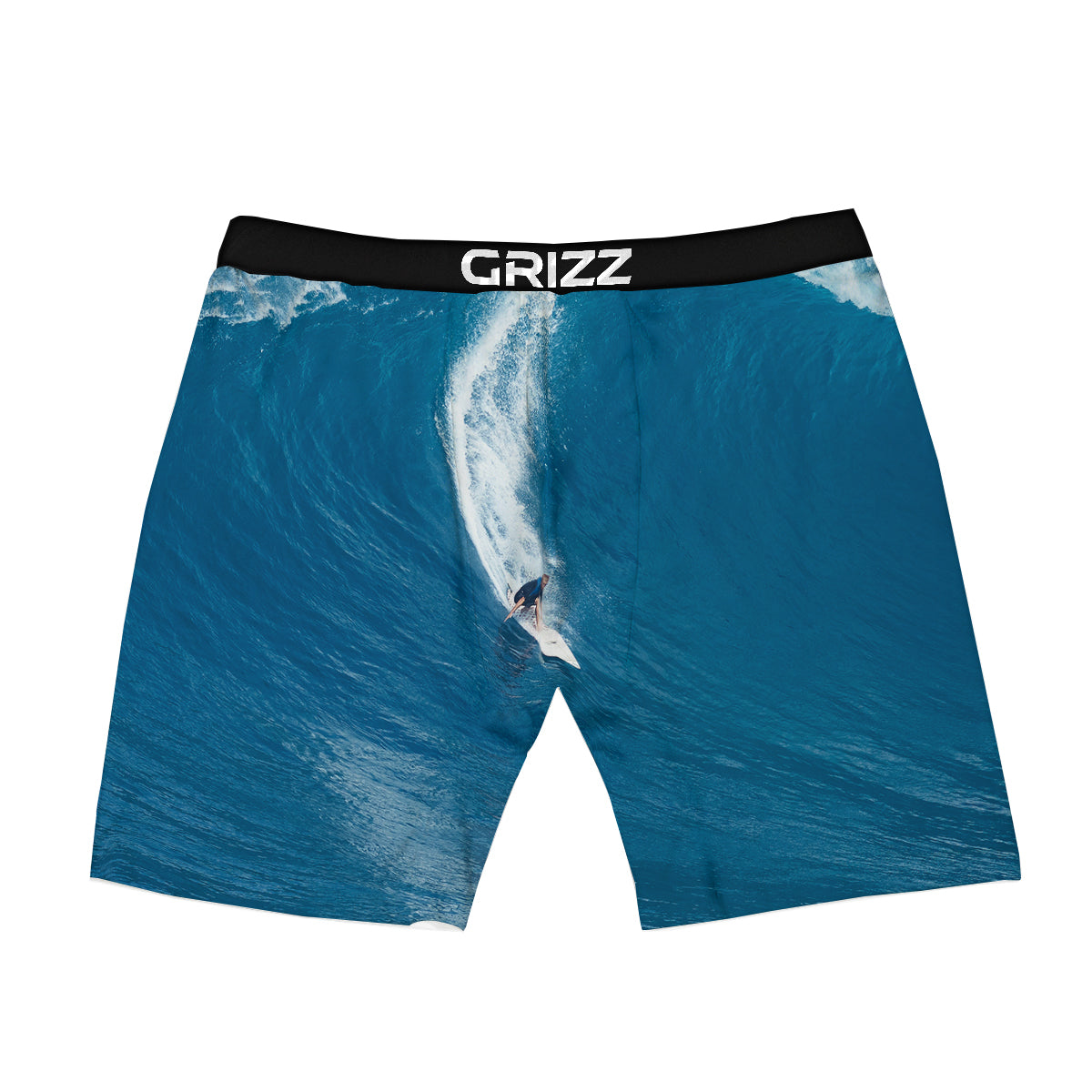 Surfing On Sea Print Boxer Briefs-grizzshop