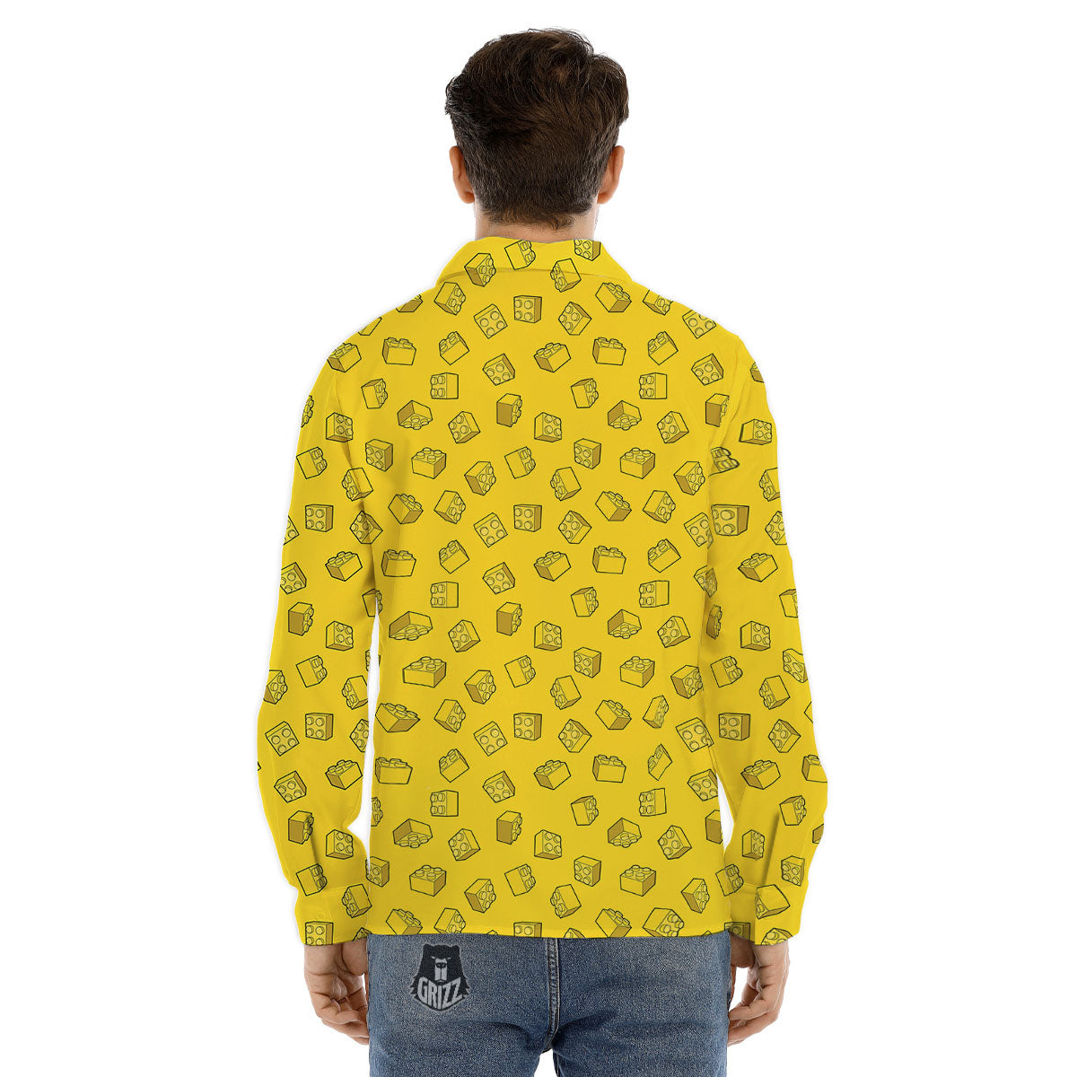 Surfing On Sea Print Men's Dress Shirts-grizzshop
