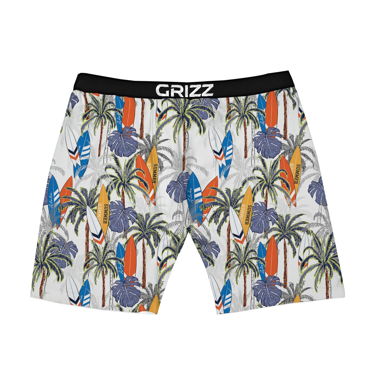 Surfing Summer Print Pattern Boxer Briefs-grizzshop