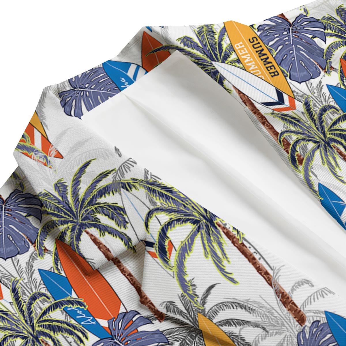 Surfing Summer Print Pattern Men's Blazer-grizzshop