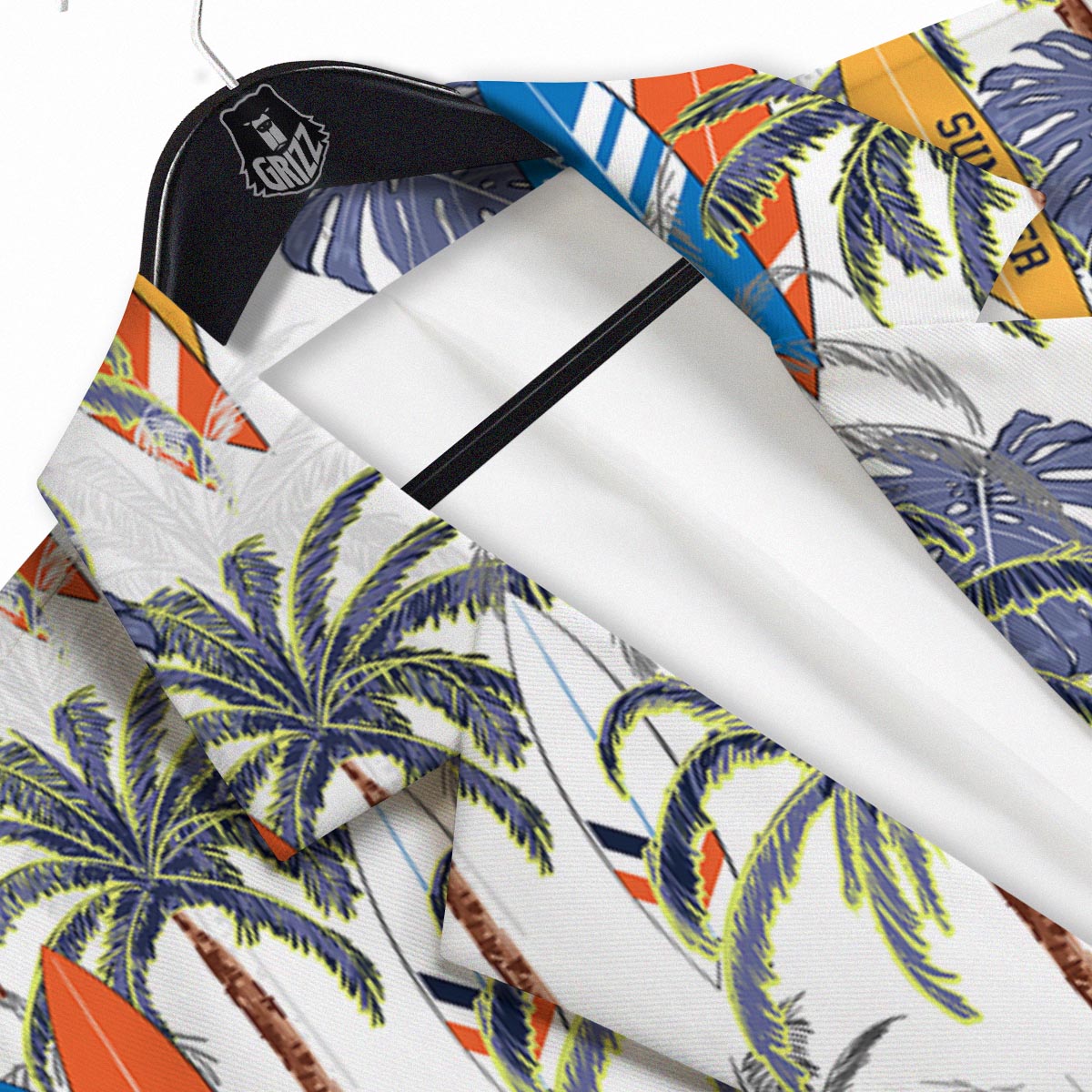 Surfing Summer Print Pattern Men's Sport Coat-grizzshop