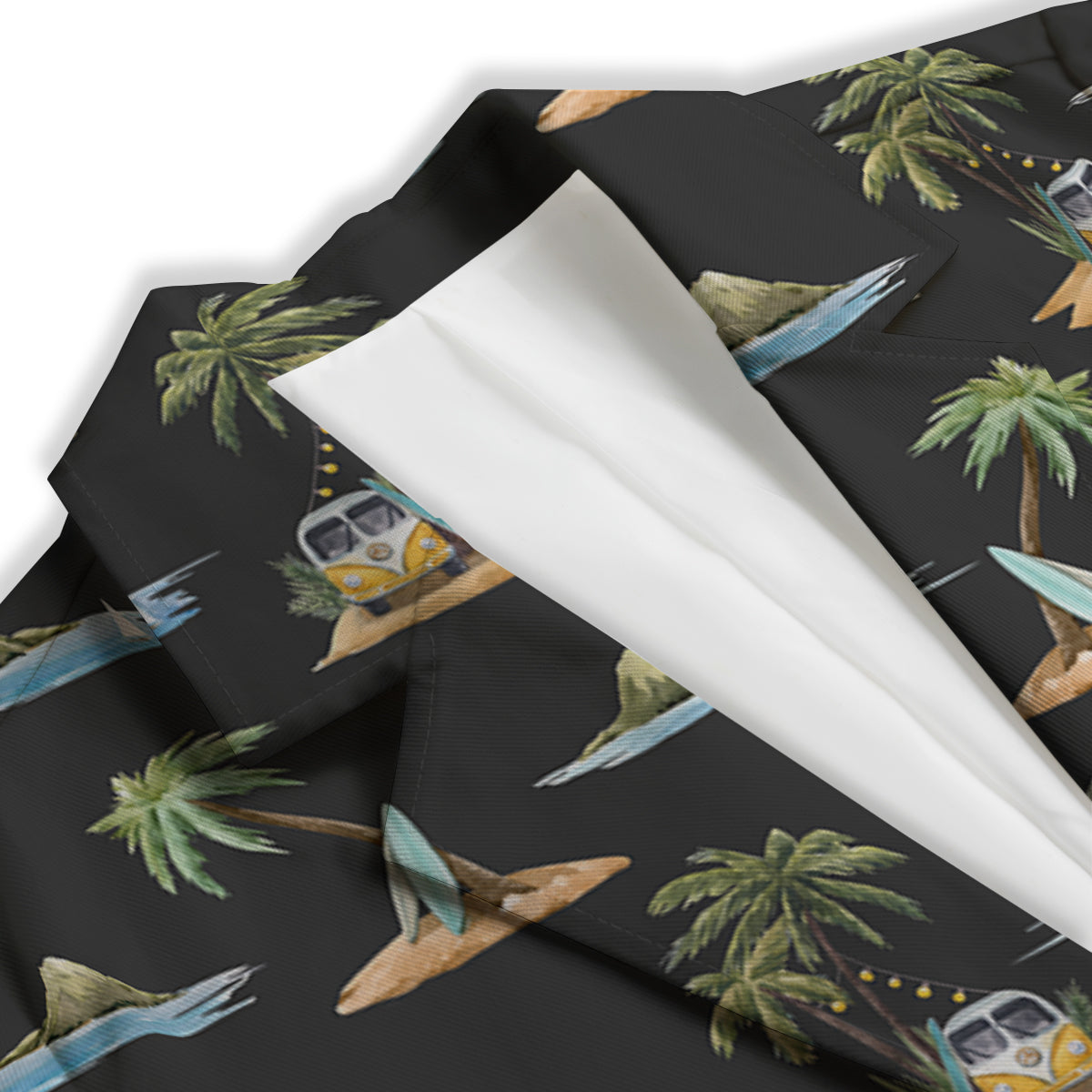 Surfing Watercolor Print Pattern Women's Blazer-grizzshop