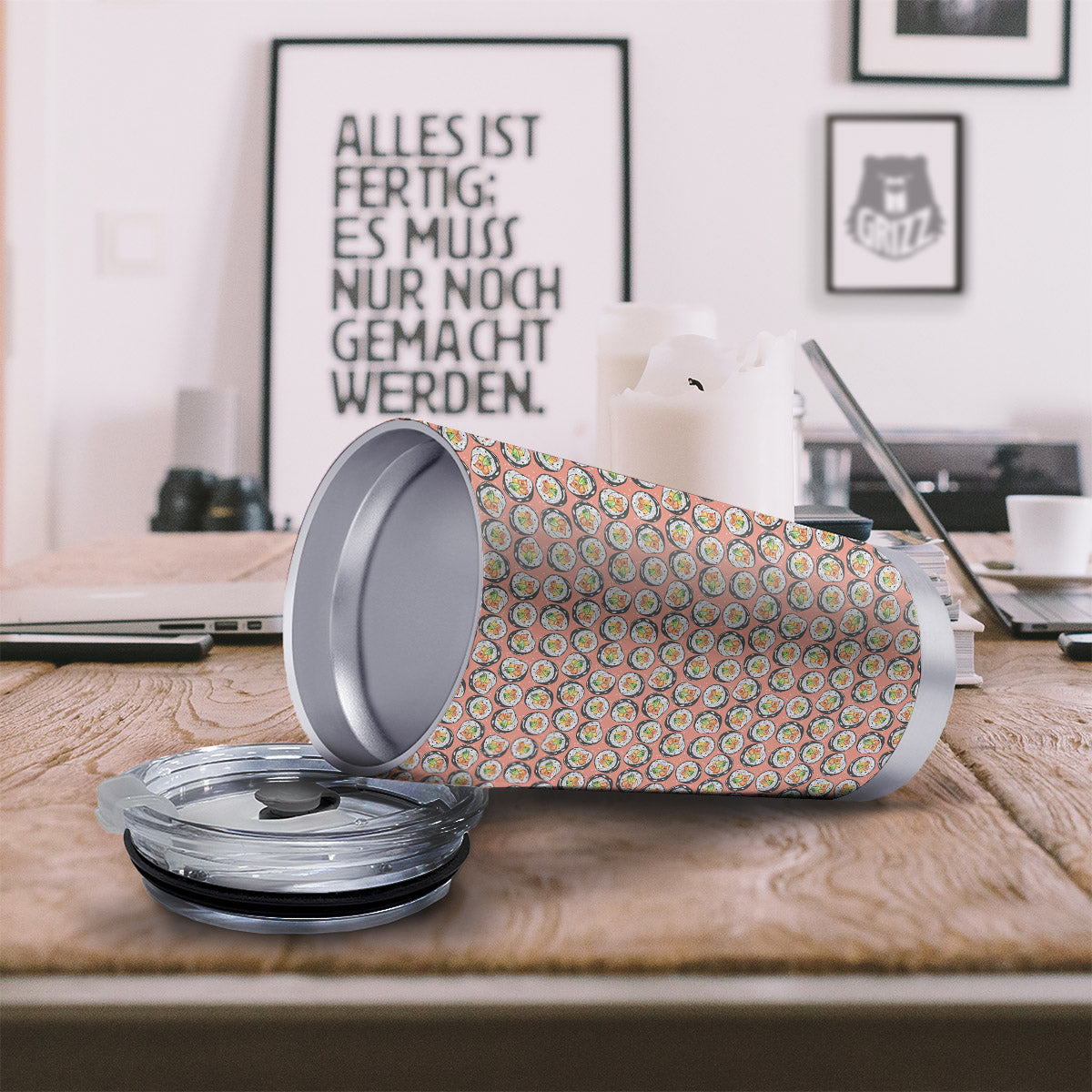 Sushi Colorful Print Pattern Tumbler-grizzshop