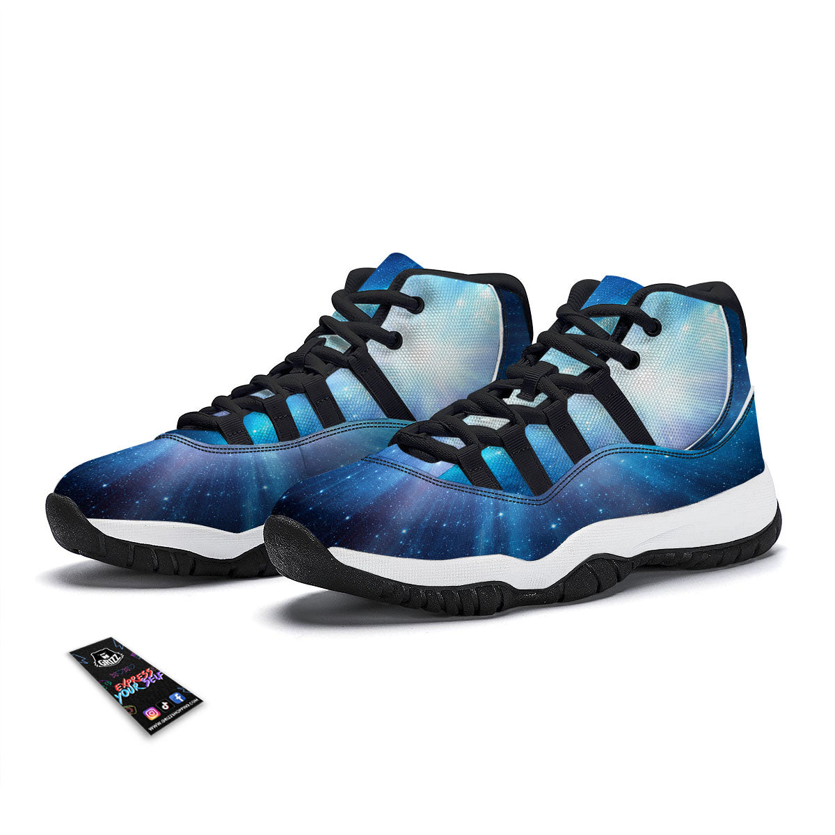 Sushi Doodle Japanese Print Pattern Black Bball Shoes-grizzshop