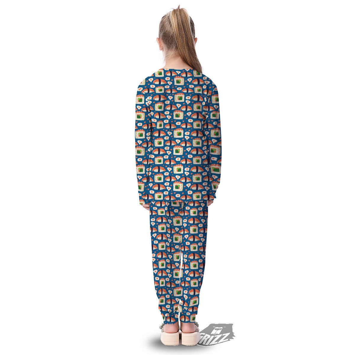 Sushi Doodle Japanese Print Pattern Kid's Pajamas-grizzshop