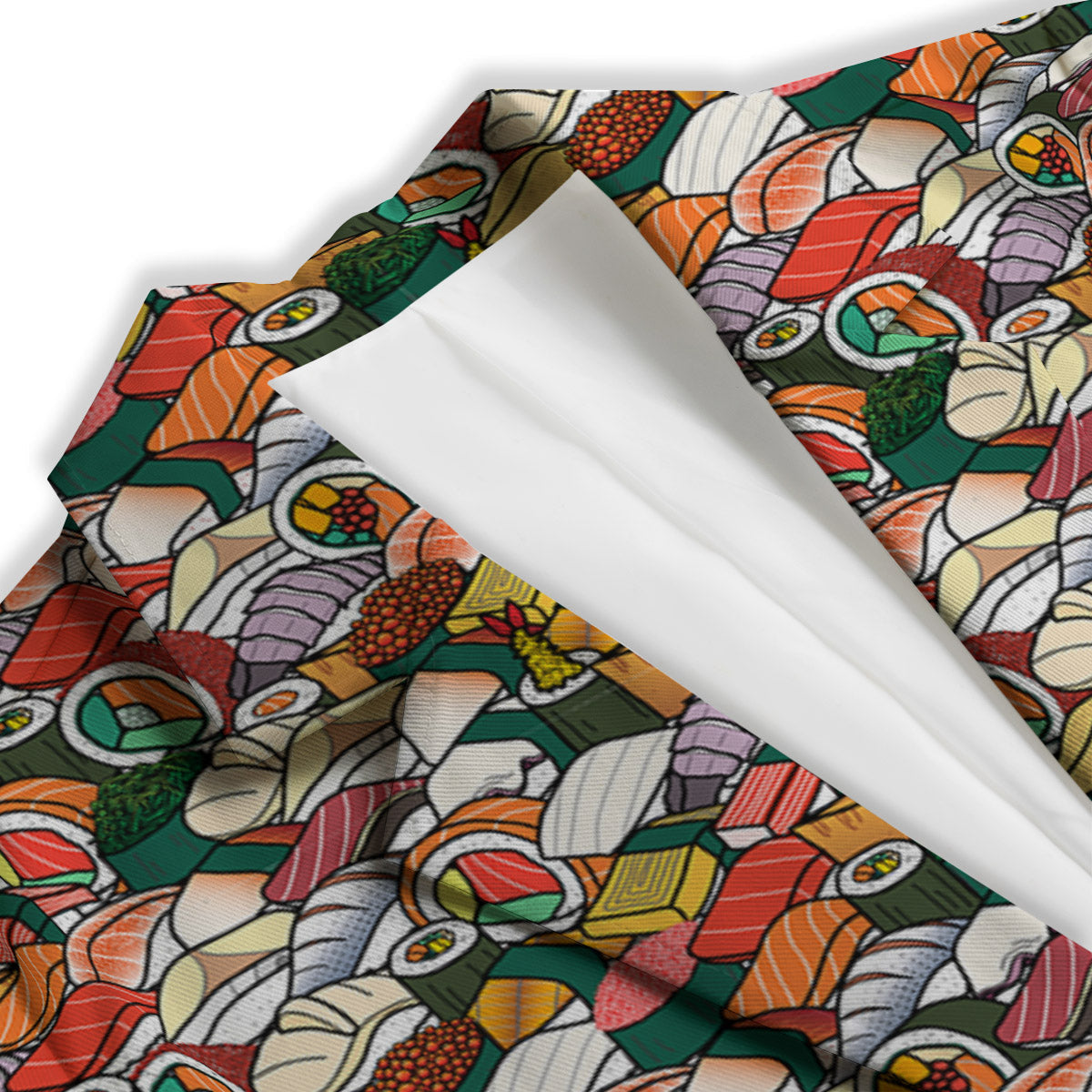 Sushi Japanese Colorful Print Pattern Women's Blazer-grizzshop