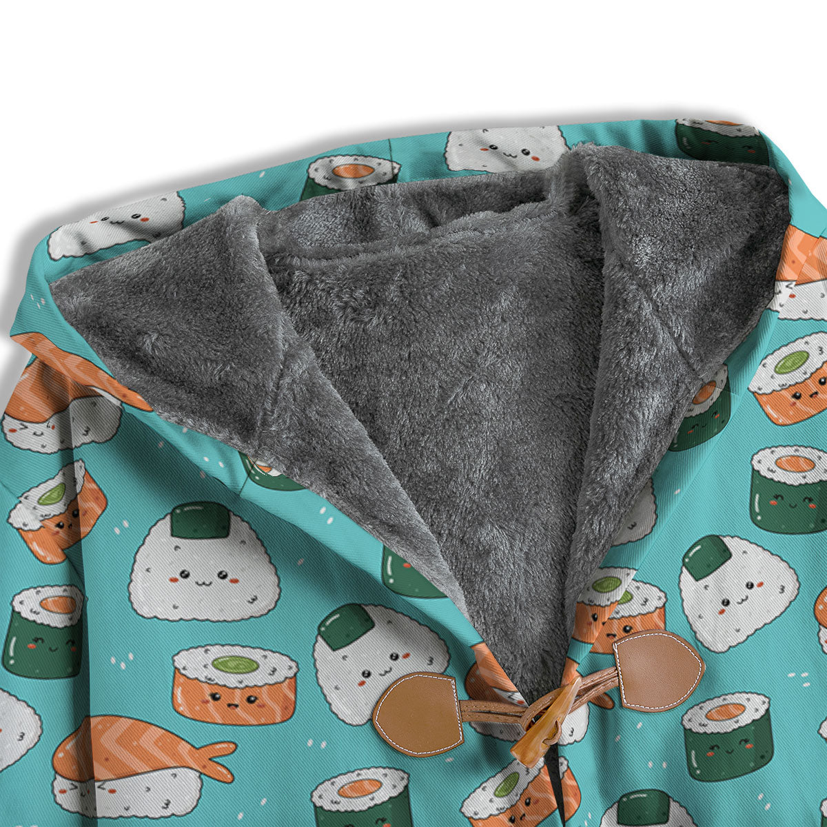 Sushi Kawaii Japanese Print Pattern Men's Windbreaker Jacket-grizzshop
