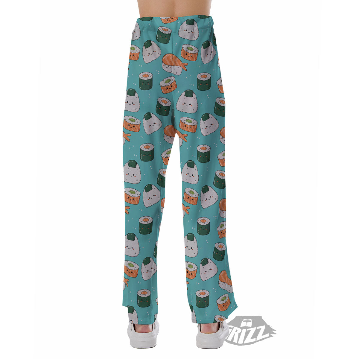 Sushi Kawaii Japanese Print Pattern Pajama Pants-grizzshop