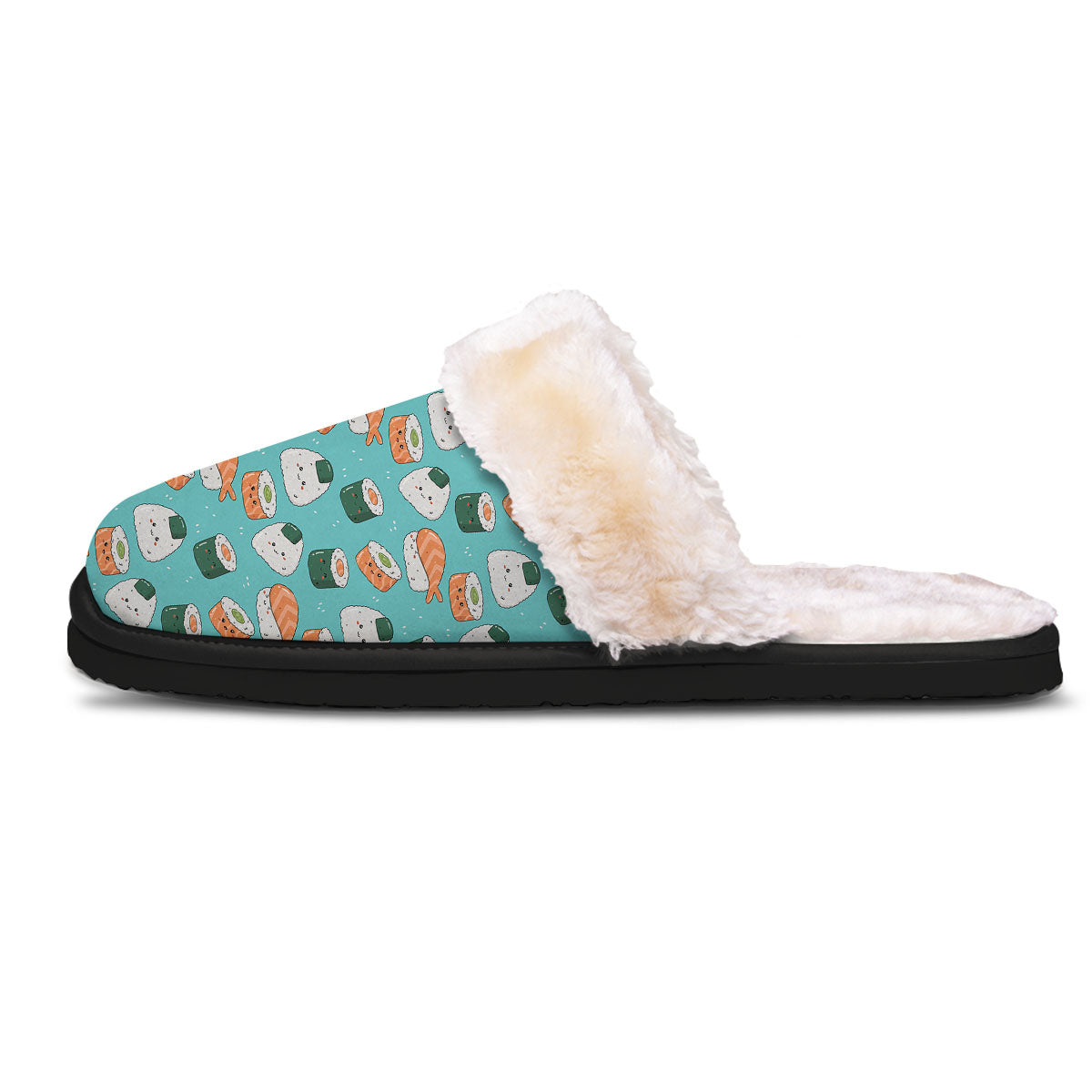 Sushi Kawaii Japanese Print Pattern Slippers-grizzshop