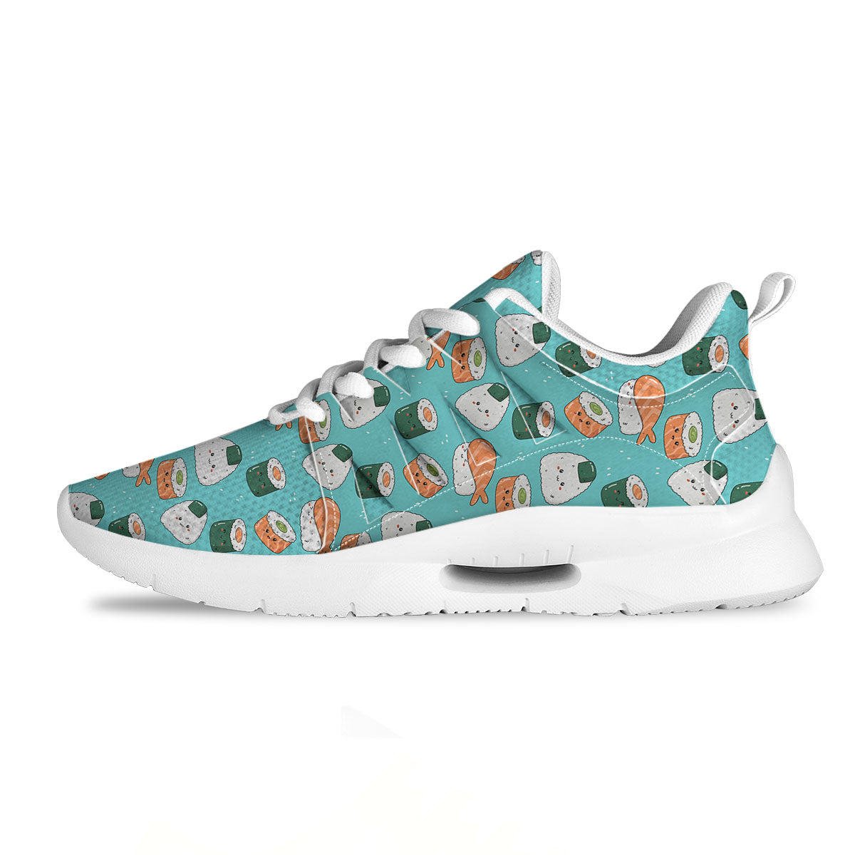 Sushi Kawaii Japanese Print Pattern Tennis Shoes-grizzshop