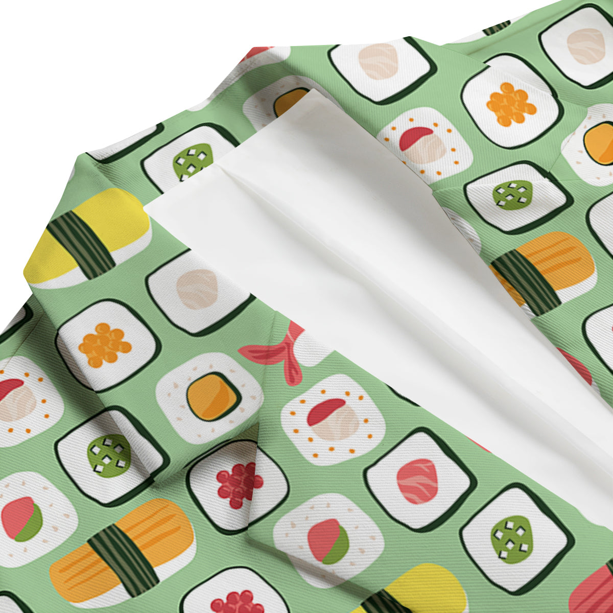 Sushi Kawaii Pattern Print Men's Blazer-grizzshop