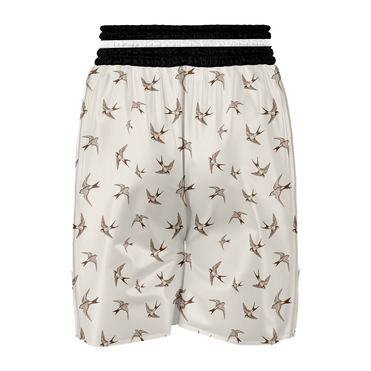 Swallow Print Pattern Boxing Shorts-grizzshop