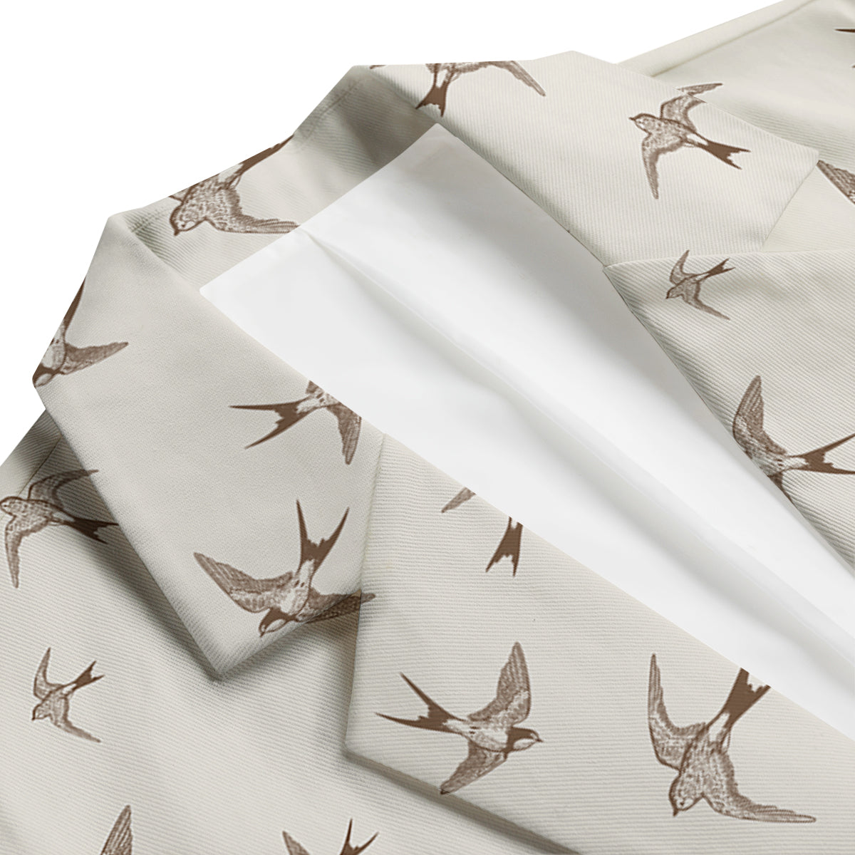 Swallow Print Pattern Men's Blazer-grizzshop