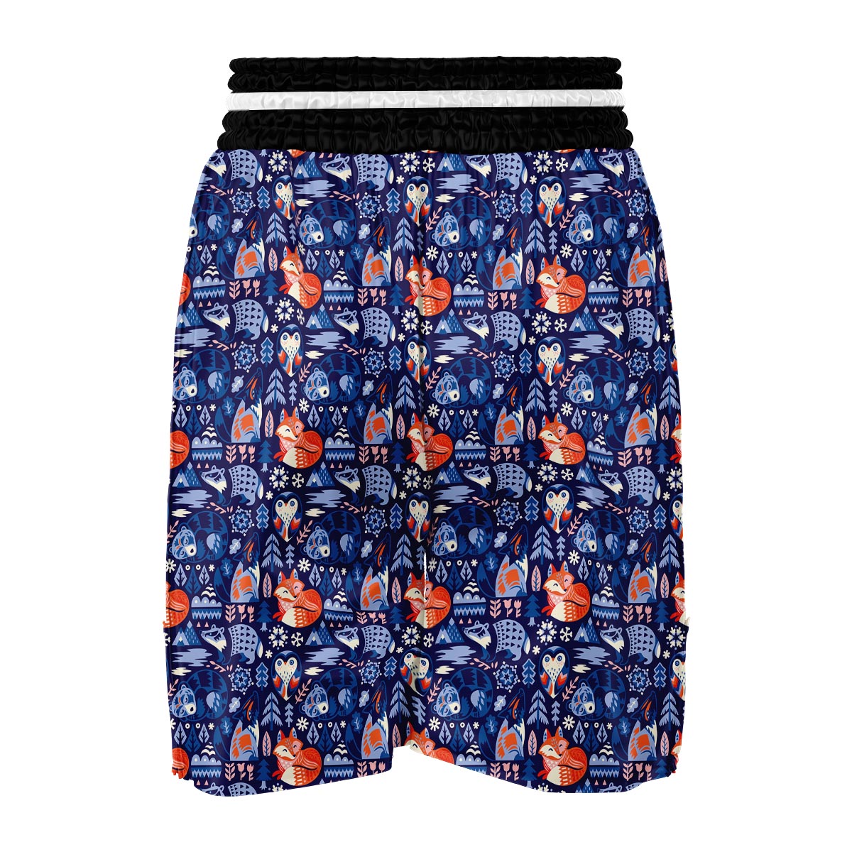 Swedish Animal Pattern Print Boxing Shorts-grizzshop