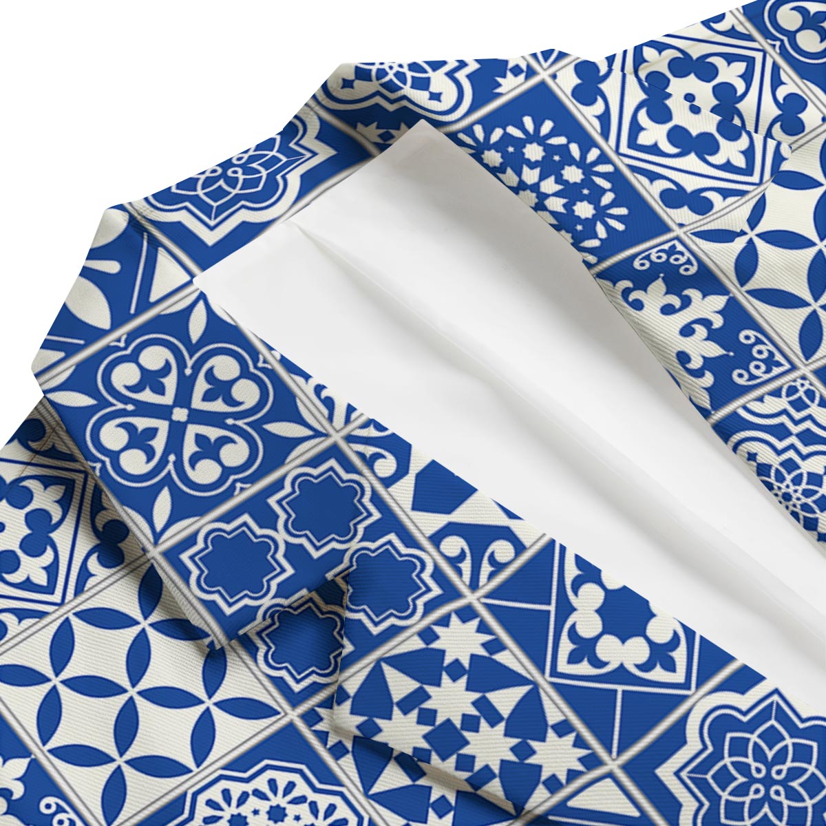 Swedish Print Pattern Men's Blazer-grizzshop