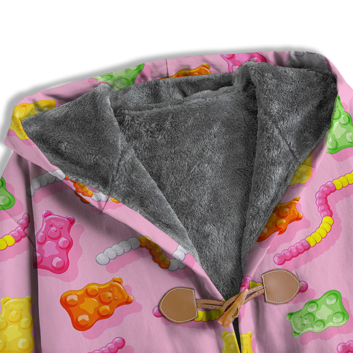 Sweet Gummy Bears And Worms Print Pattern Men's Windbreaker Jacket-grizzshop