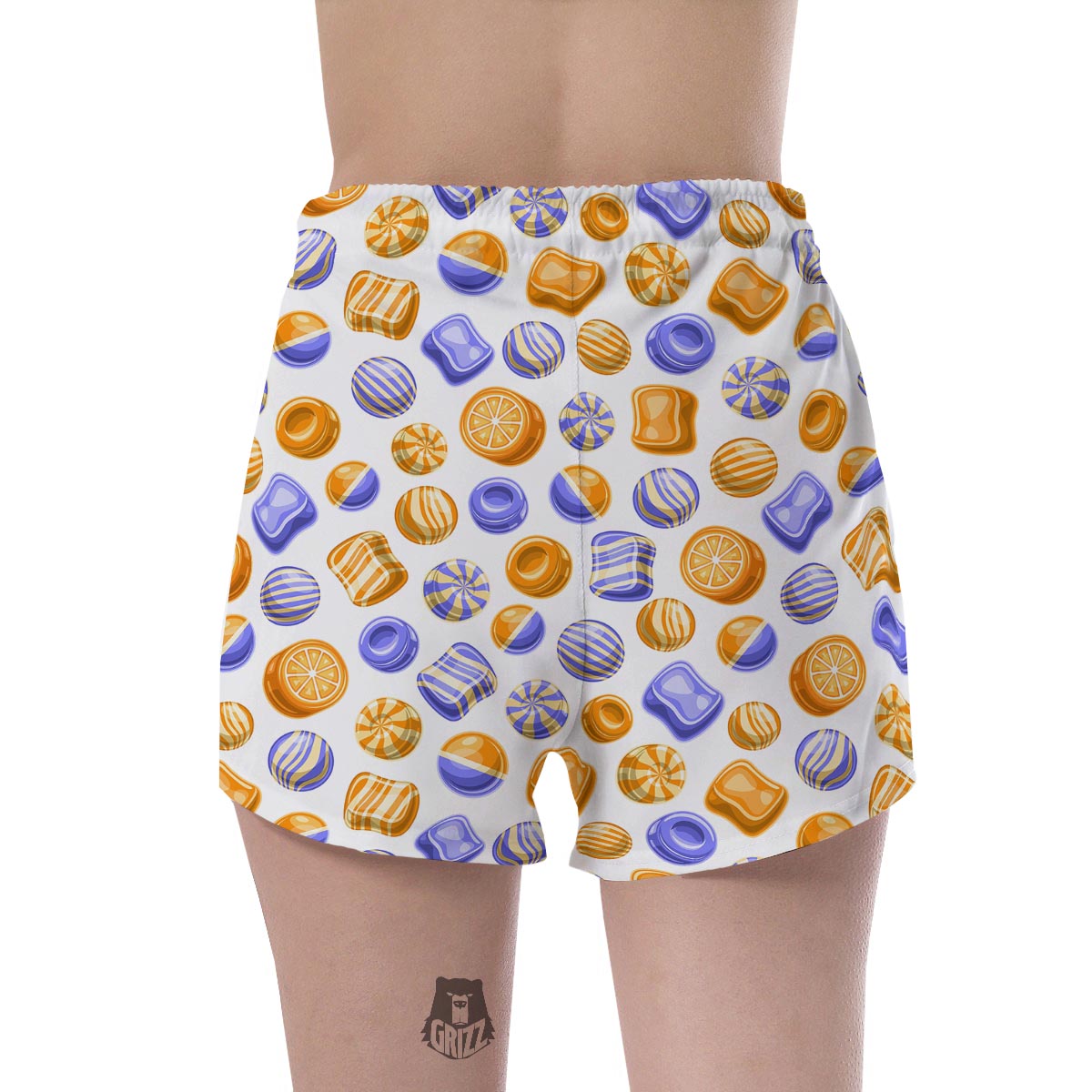 Sweet Gummy Print Pattern Women's Shorts-grizzshop