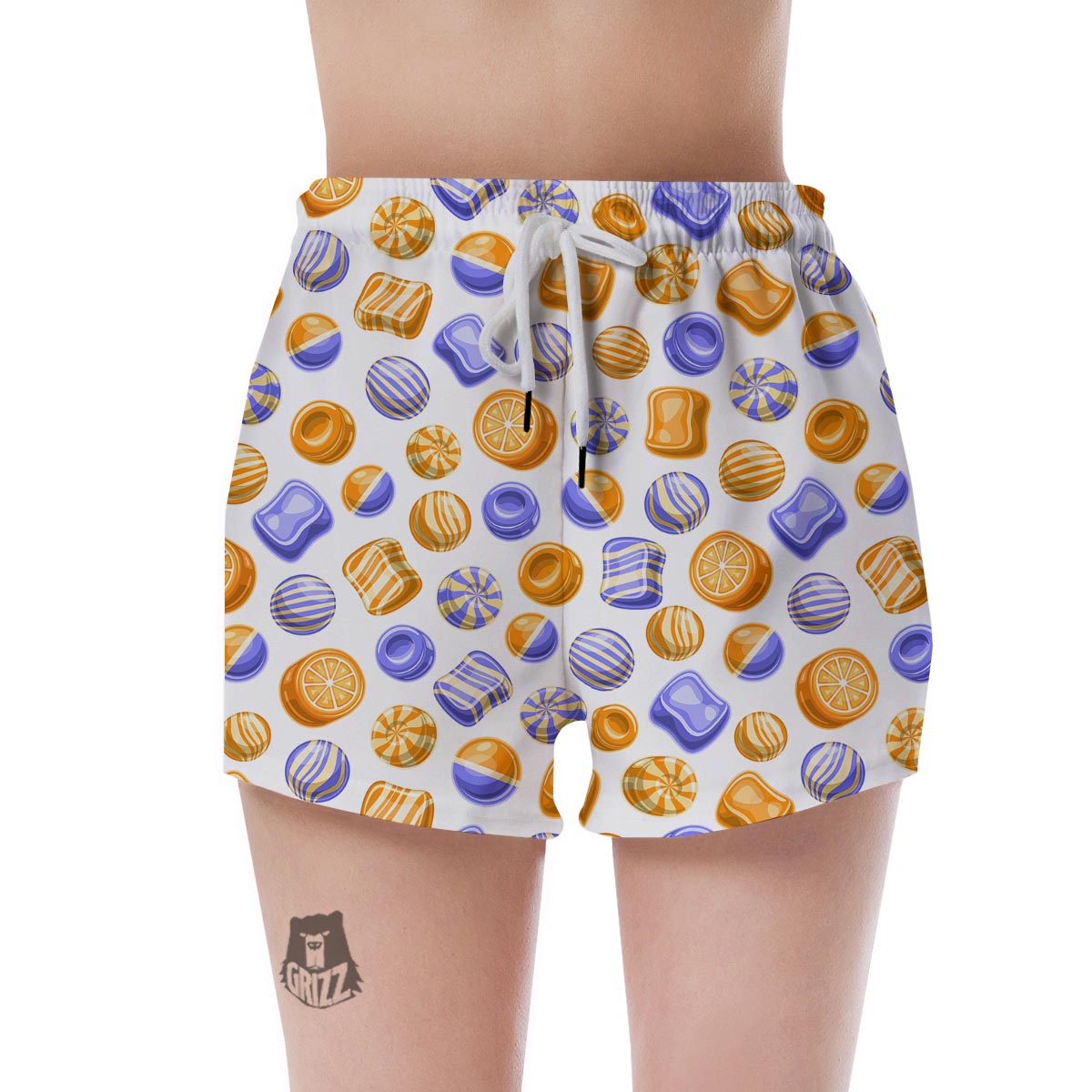 Sweet Gummy Print Pattern Women's Shorts-grizzshop
