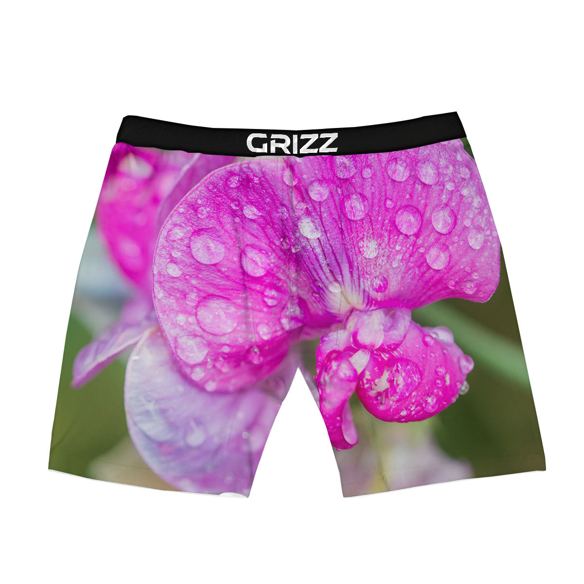 Sweet Pea Purple Print Boxer Briefs-grizzshop