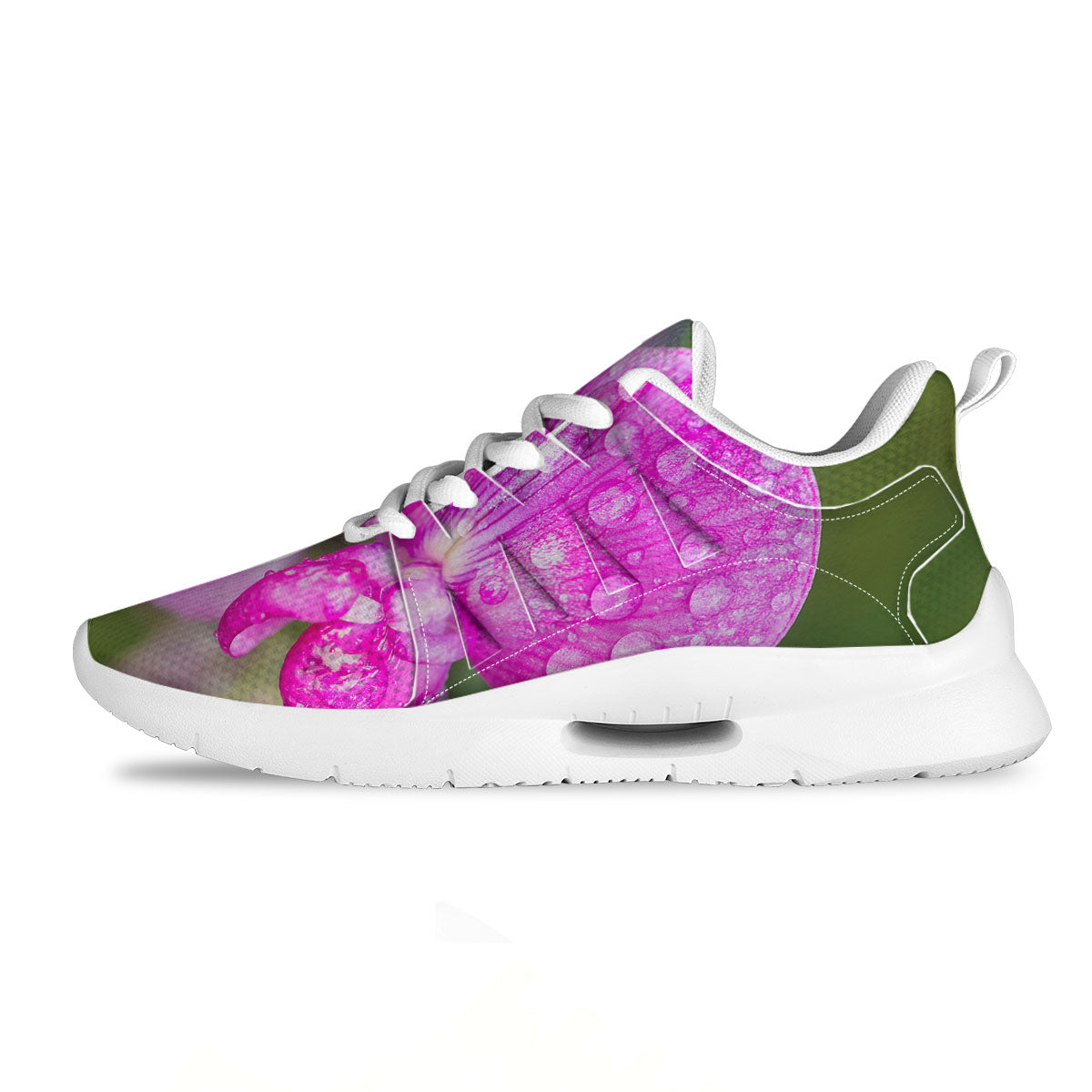 Sweet Pea Purple Print Tennis Shoes-grizzshop