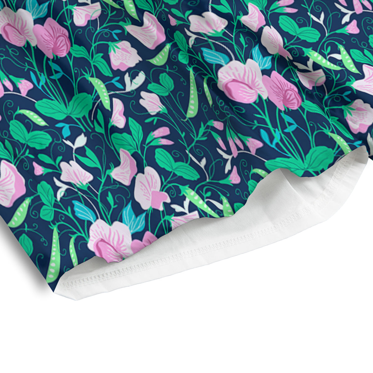 Sweet Pea Vintage Print Pattern Men's Athletic Shorts