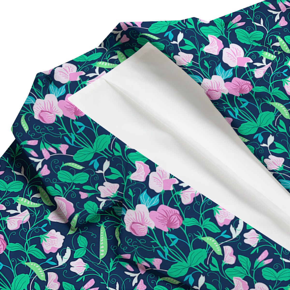 Sweet Pea Vintage Print Pattern Men's Blazer-grizzshop