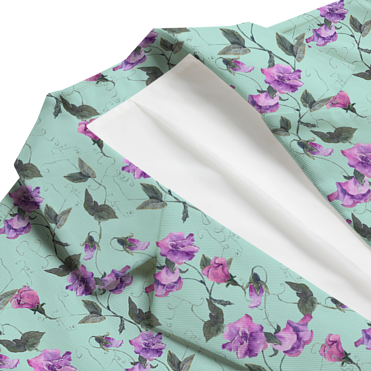 Sweet Pea Watercolor Print Pattern Men's Blazer-grizzshop
