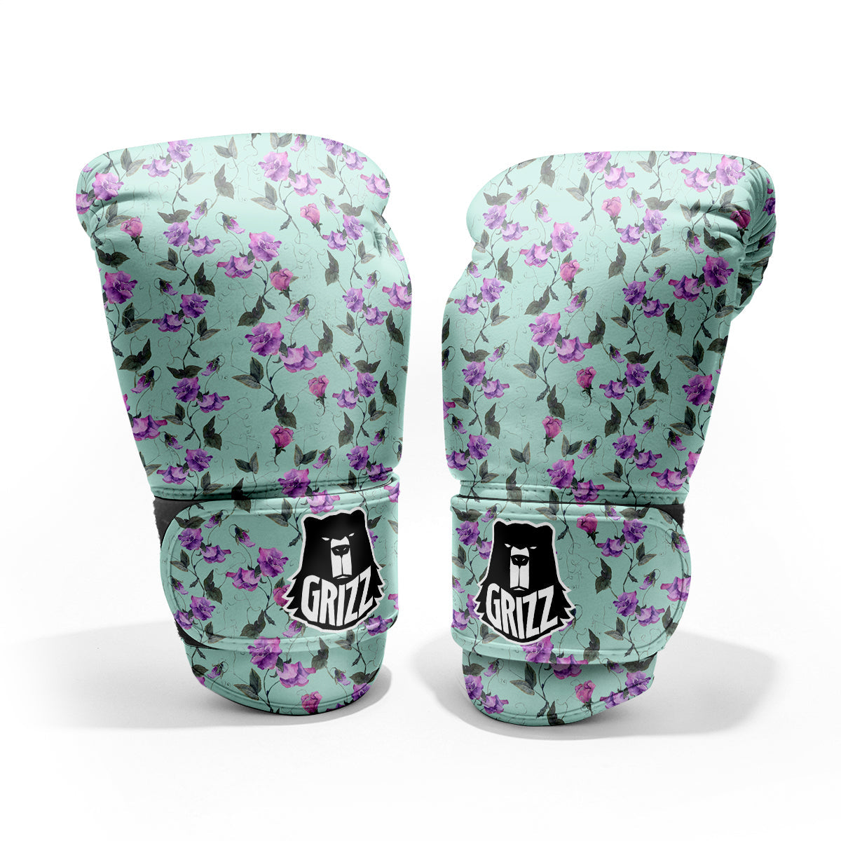 Sweet Pea Watercolor Print Pattern Pro Boxing Glove