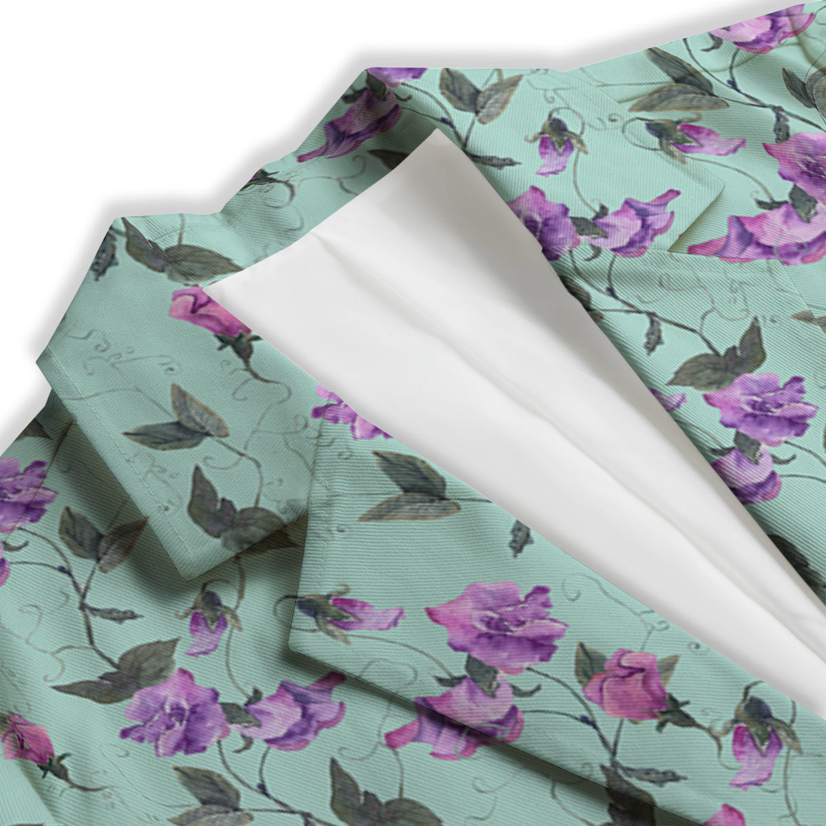 Sweet Pea Watercolor Print Pattern Women's Blazer-grizzshop