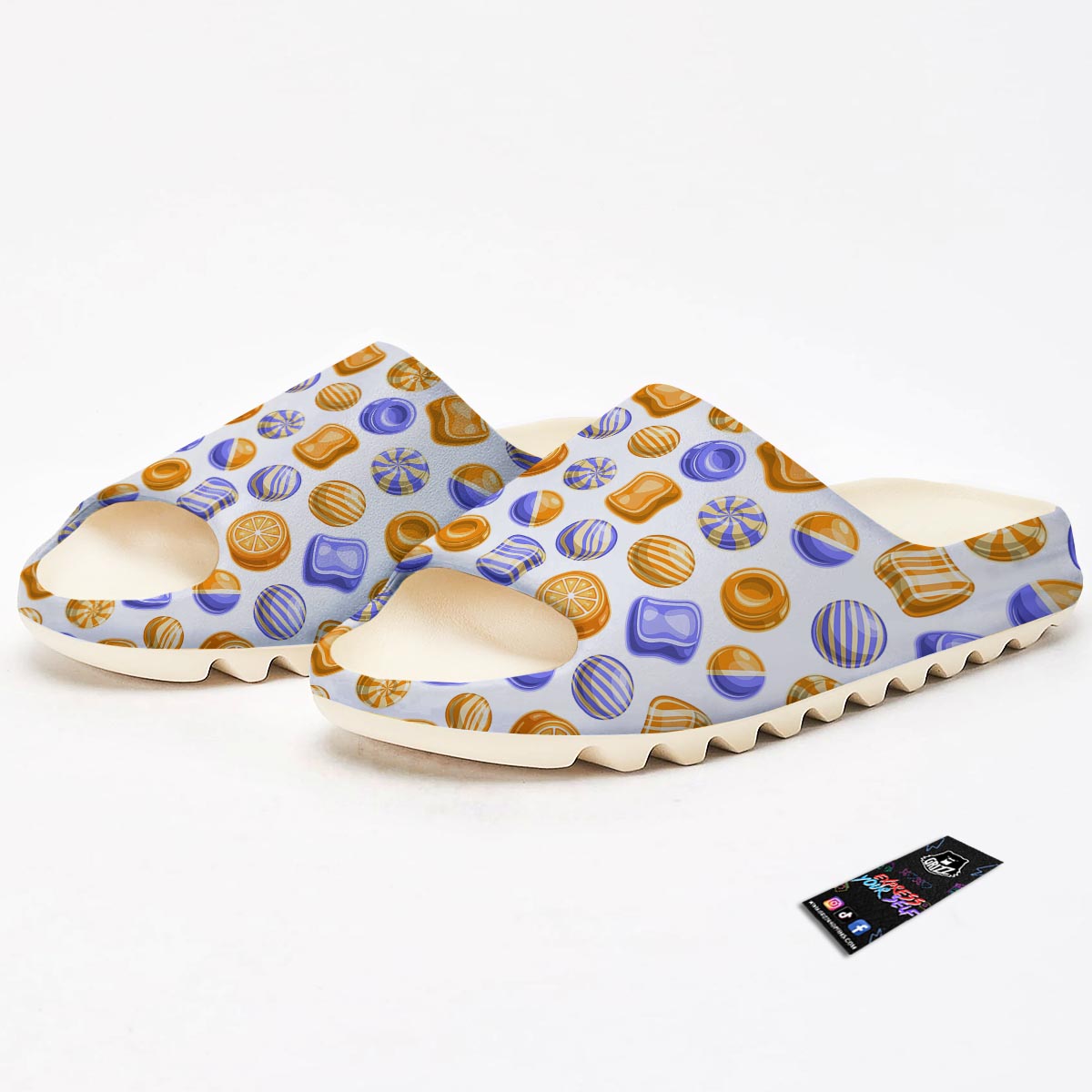 Sweet Gummy Print Pattern Sandals-grizzshop