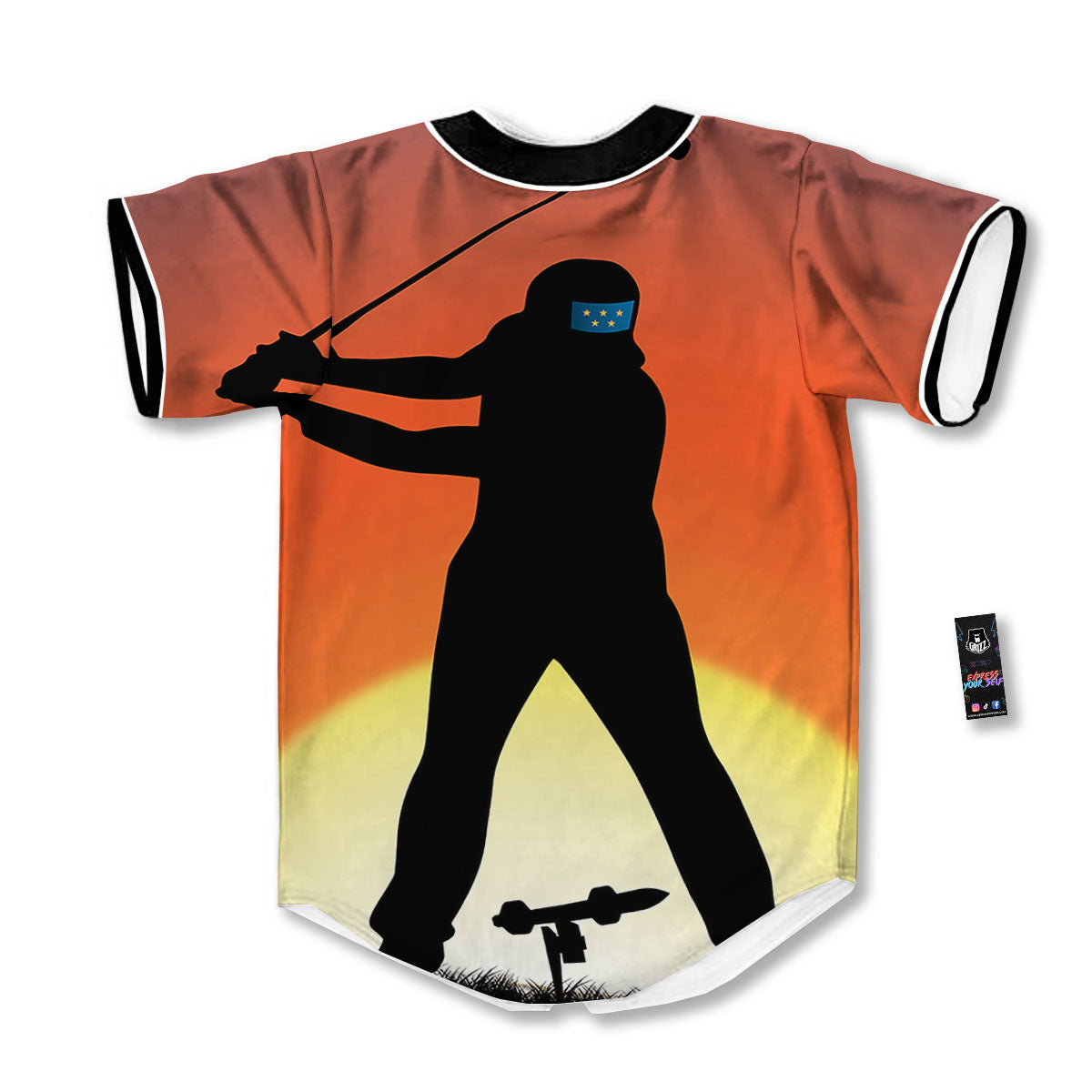 Swing Pro Golf Print Baseball Jersey-grizzshop