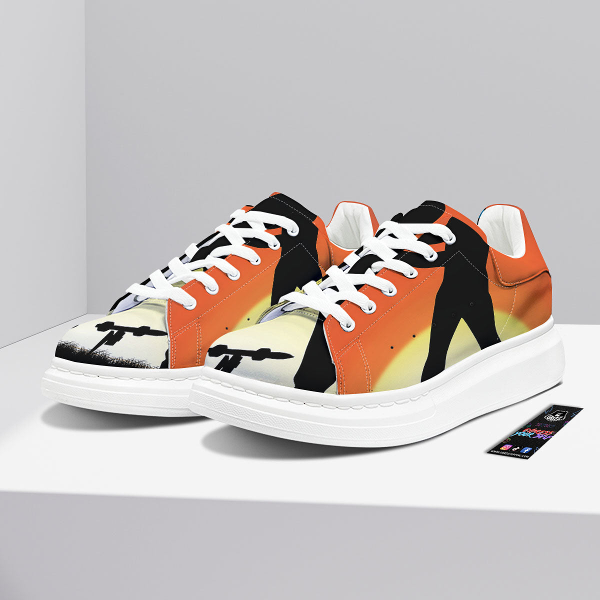 Swing Pro Golf Print Platform Shoes-grizzshop