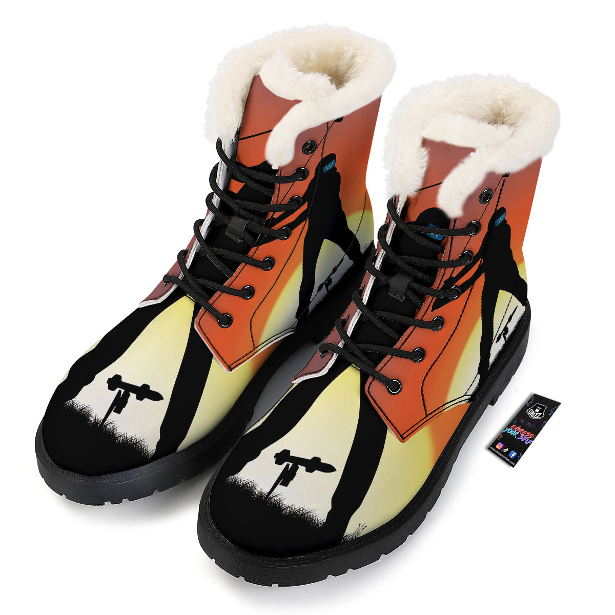 Swing Pro Golf Print Winter Boots-grizzshop
